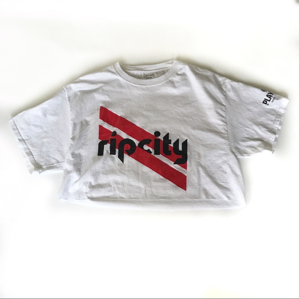 ☀️⬇️Portland Blazers Rip City Crop Top Size L